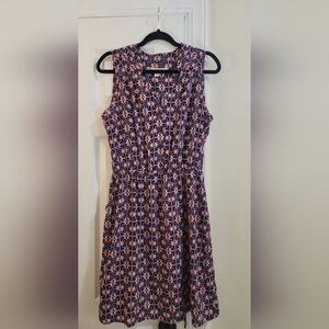 Hawthorn Navy and Pink Geometric Dress